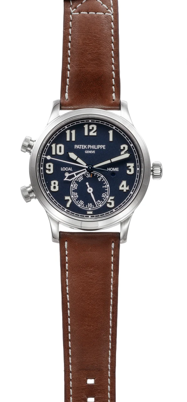 Patek Philippe PATEK PHILIPPE REF 5524 G, PILOT TRAVEL TIME, 18K WHITE GOLD kol saati