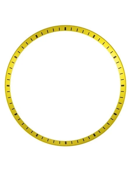 Islander Matte Yellow Chapter Ring for Seiko SKX007, SKX009, SKX011 Watches #R11 kol saati