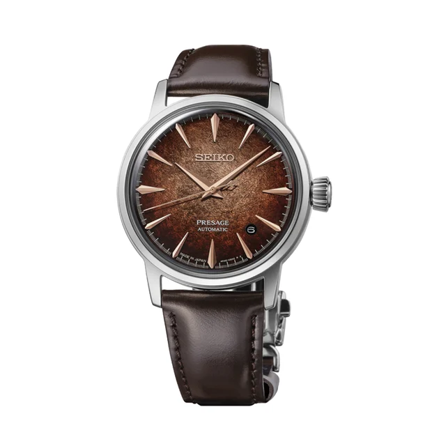 Seiko Presage Cocktail Time 38.5mm - Brown on Leather Strap HCB003 kol saati