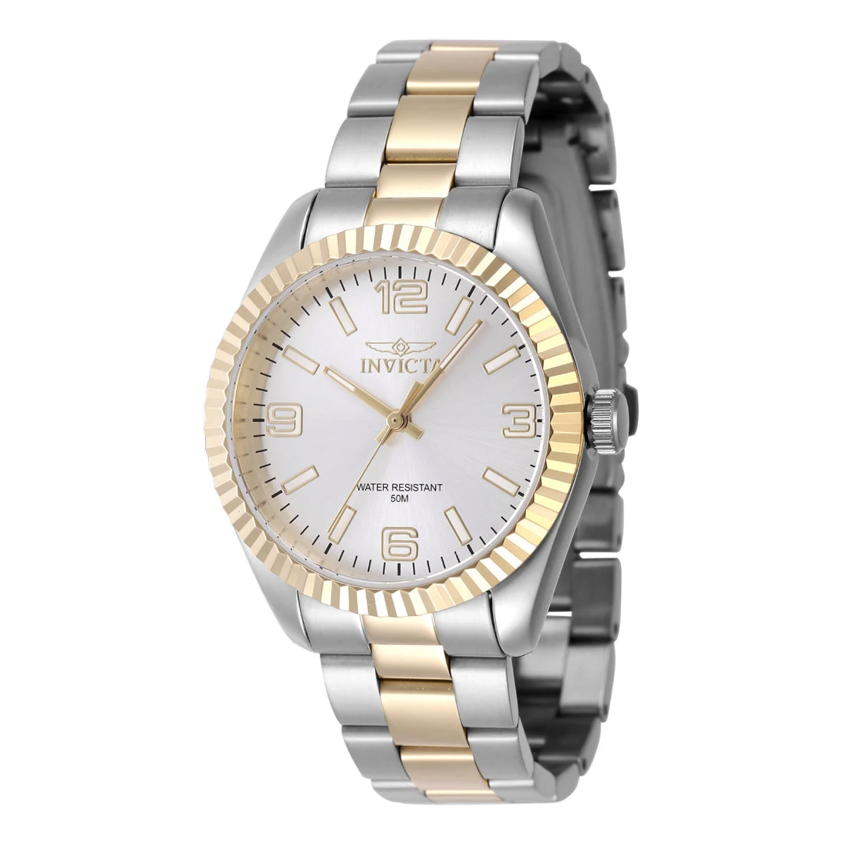 Invicta Open Box Specialty Stratford Watch - 36mm. Gold, Steel (AIC-47469) 36 mm kol saati