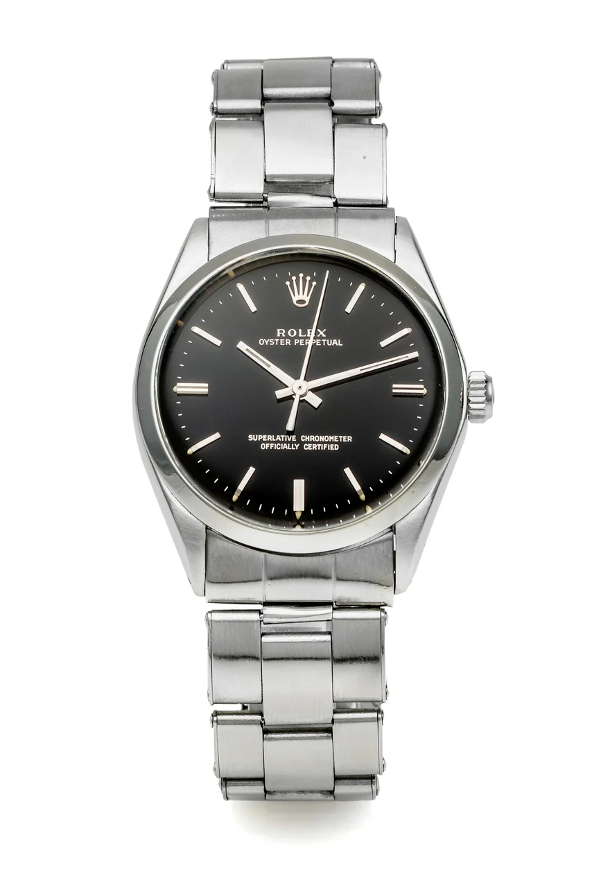 Rolex Oyster Perpetual Ref. 1002 Silver Dial 36 mm kol saati