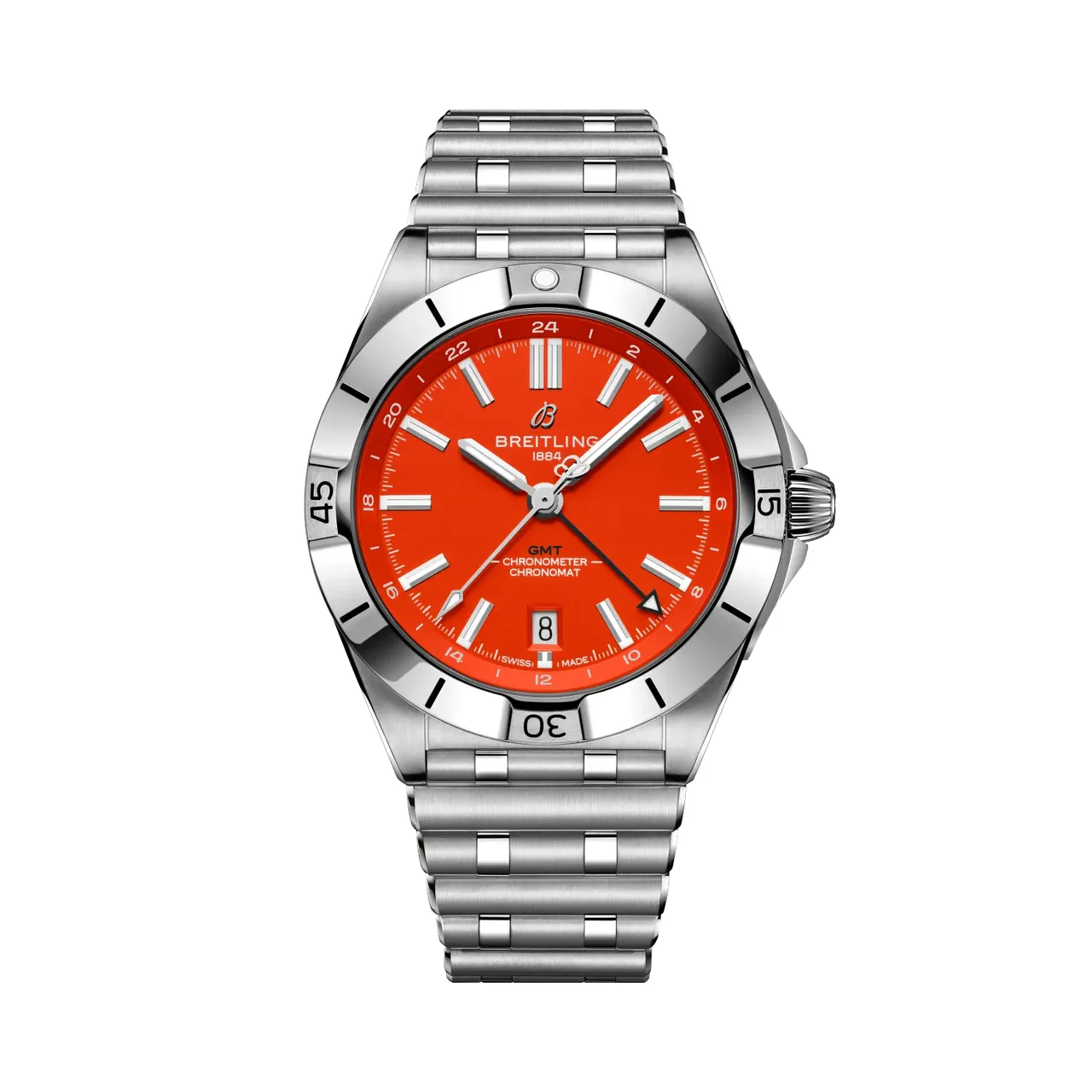 Breitling Chronomat Automatic GMT 40 NFL Cincinnati Bengals Edition A32398C21O1A1 40 mm kol saati