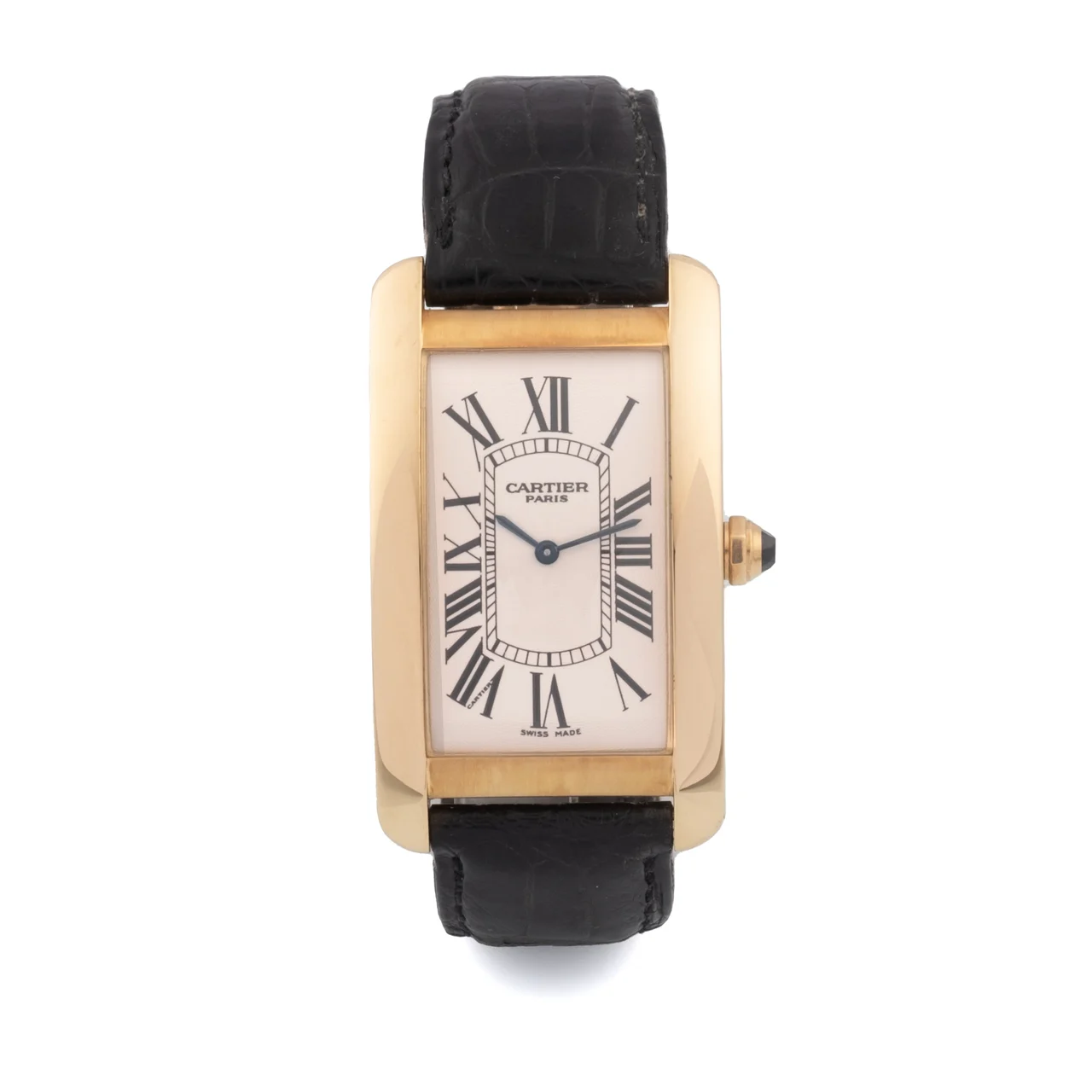 Cartier CARTIER REF. 1735B TANK AMERICAINE, MECHANICAL, YELLOW GOLD kol saati