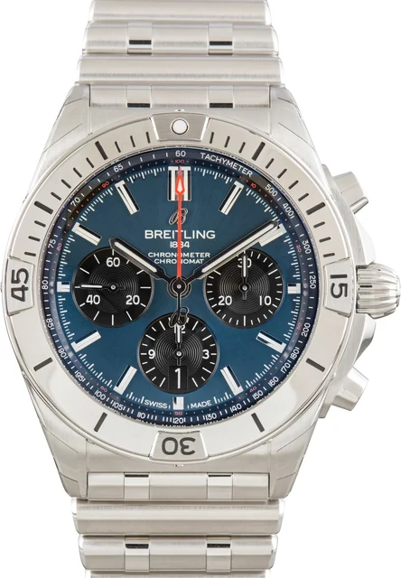 Breitling Blue Dial Chronomat B01 42 AB0134101C1A1 kol saati