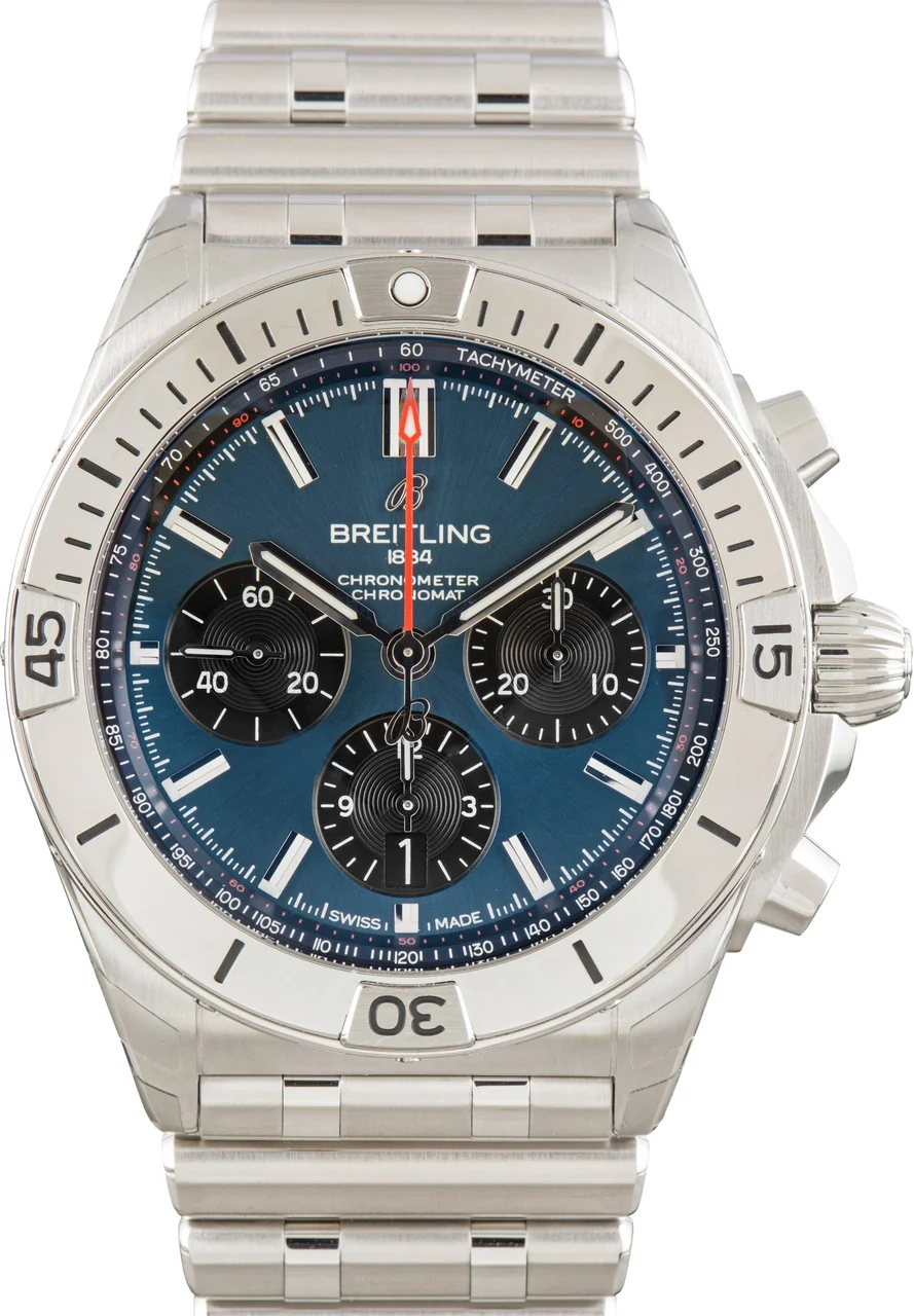 Breitling Blue Dial Chronomat B01 42 AB0134101C1A1 42 mm kol saati