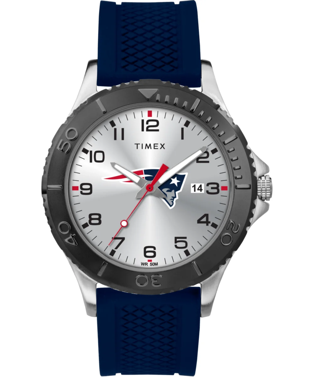 Timex Gamer Navy New England Patriots TWZFPATME 42 mm kol saati