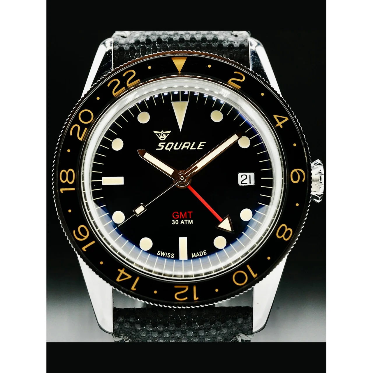 Squale GMT Vintage SUB39GMTV 210000037200 39 mm kol saati