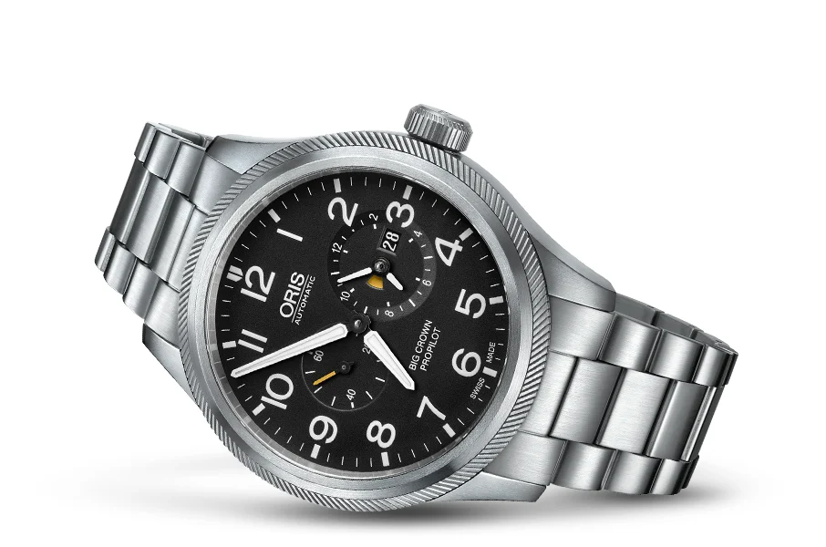 Oris Big Crown ProPilot Worldtimer 01 690 7735 4164-07 8 22 19-1 44.7 mm kol saati