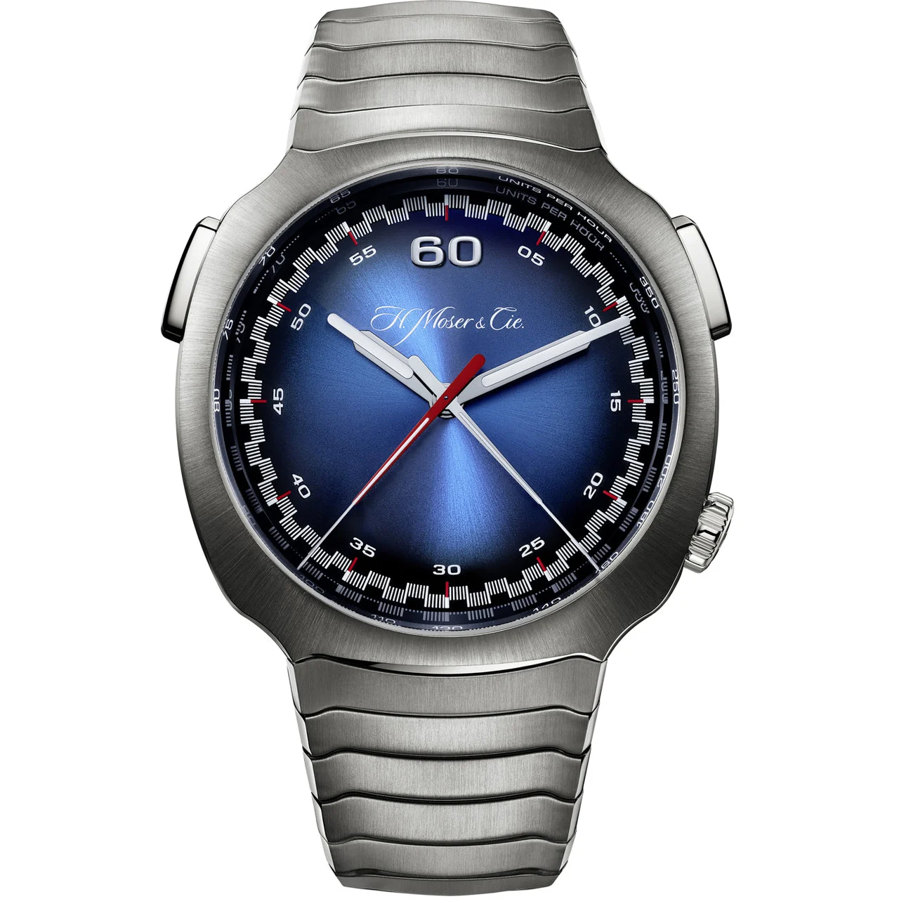 H. Moser & Cie. - Moser & Cie. Streamliner Flyback Chronograph Blue Dial 6902-1201 42.3 mm kol saati