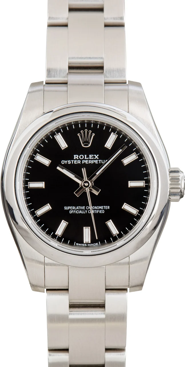 Rolex Factory Stickered Oyster Perpetual 176200 Silver Dial 26 mm kol saati