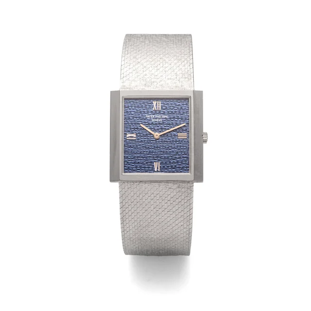Patek Philippe PATEK PHILIPPE, REF. 3571, BLUE ENGRAVED DIAL, WHITE GOLD kol saati