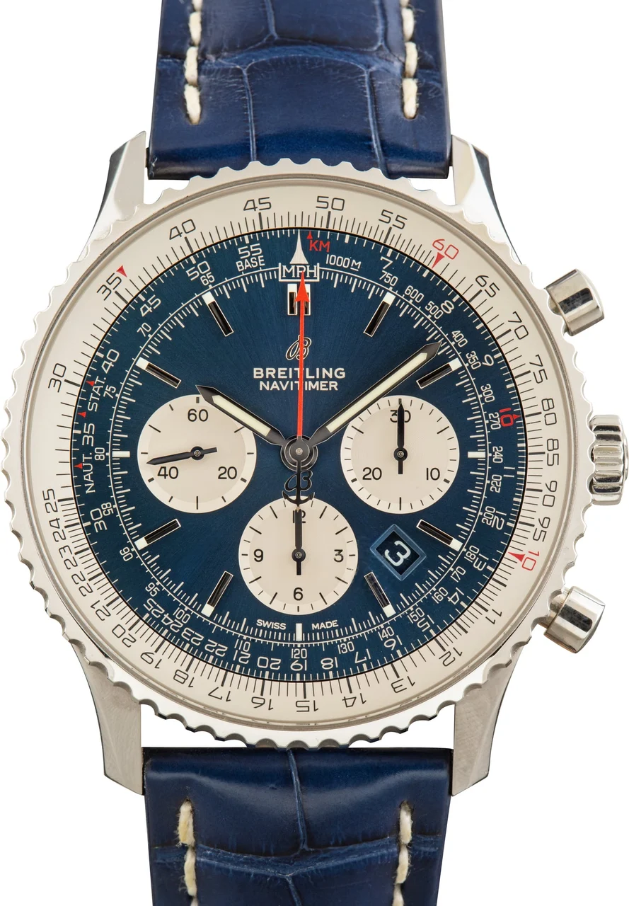 Breitling Navitimer Blue Index Dial AB0127211C1P1 kol saati