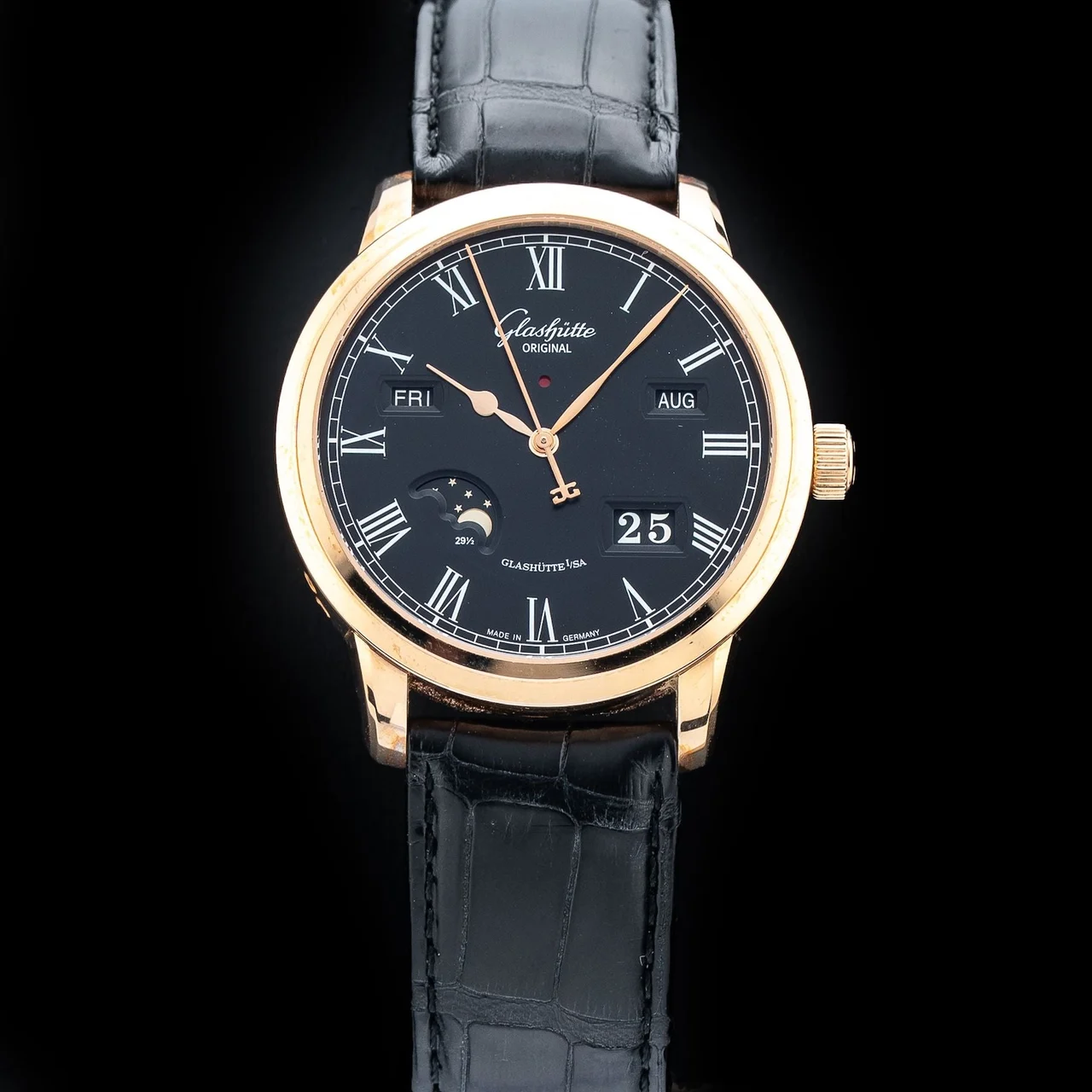 Glashutte Original Glashütte Original Senator Perpetual Calendar 100-02-25-05-04 CSNCZ255 42 mm kol saati