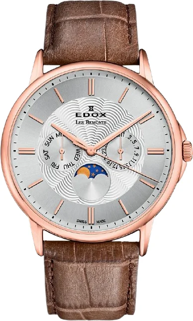 EDOX Les Bémonts ED243 44 mm kol saati