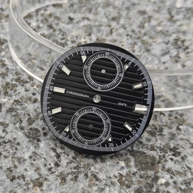 Tandorio Watches Dial Chronograph Multifunctional Surface Nautilus Modified Green Luminous