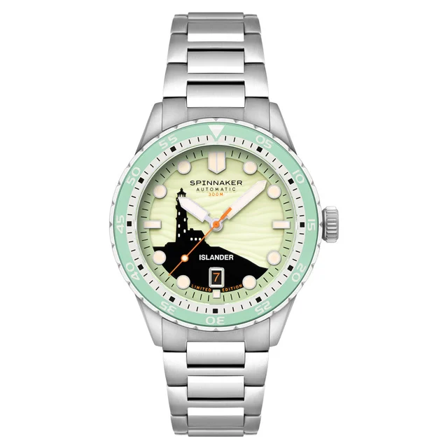 Spinnaker Islander Hass Limited Edition Watch with Lighthouse Dial #SP-5144-LIW33 kol saat