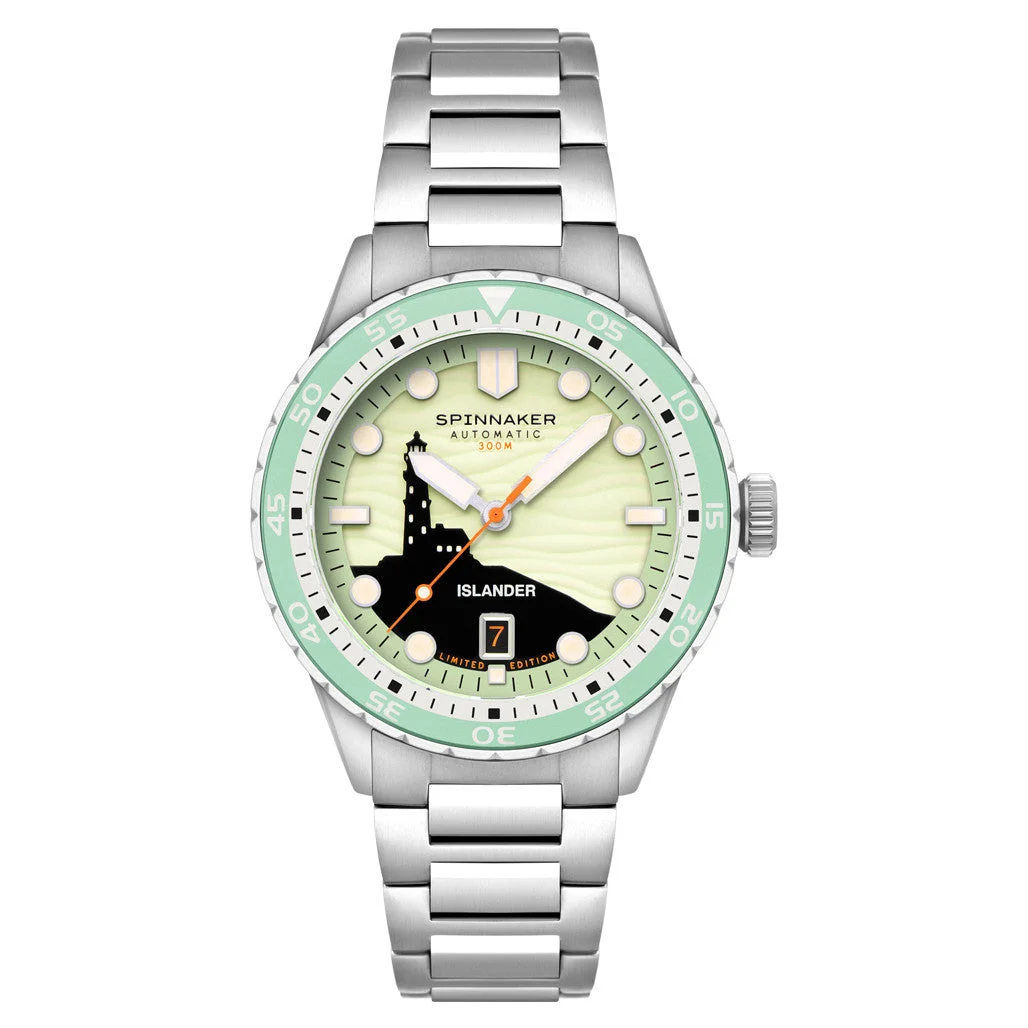 Spinnaker Islander Hass Limited Edition Watch with Lighthouse Dial #SP-5144-LIW33 kol saati