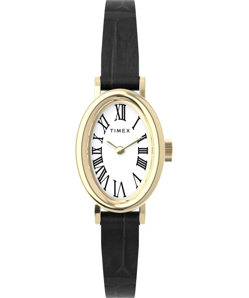 Timex Cavatina 19mm Leather Strap Watch TW2W78300 19 mm kol saati