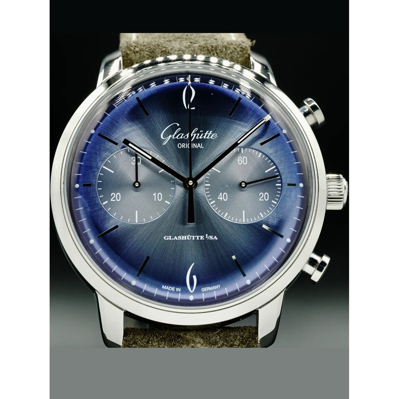 Glashutte Original Glashütte Original 1-39-34-04-22-04 Sixties Chronograph Glacier Blue 210000082852 42 mm kol saati