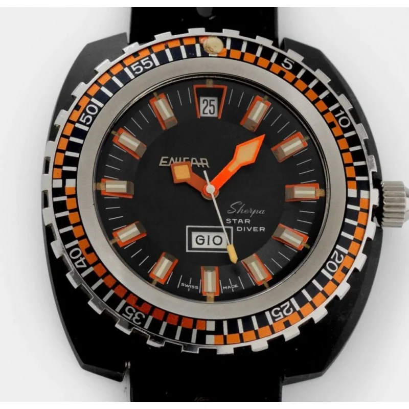 Lepassionneur Enicar Sherpa Star Diver Enicar Sherpa Star Diver NOS 41 mm kol saati