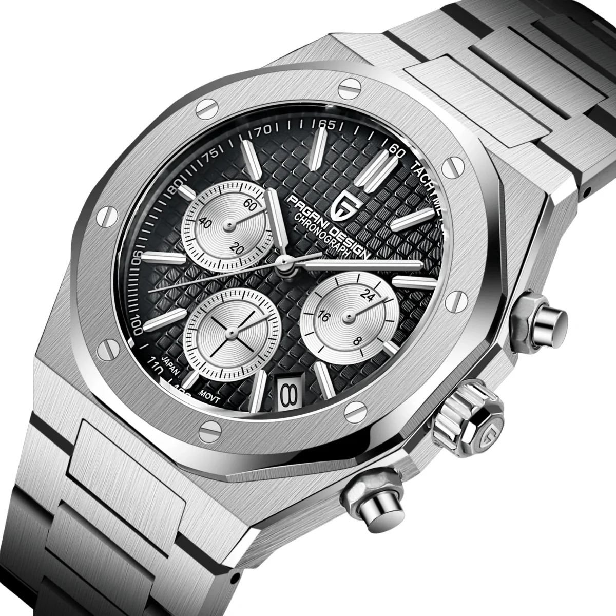 Pagani Design 14:350850#Silver Blue;200007763:201336100 40 mm kol saati