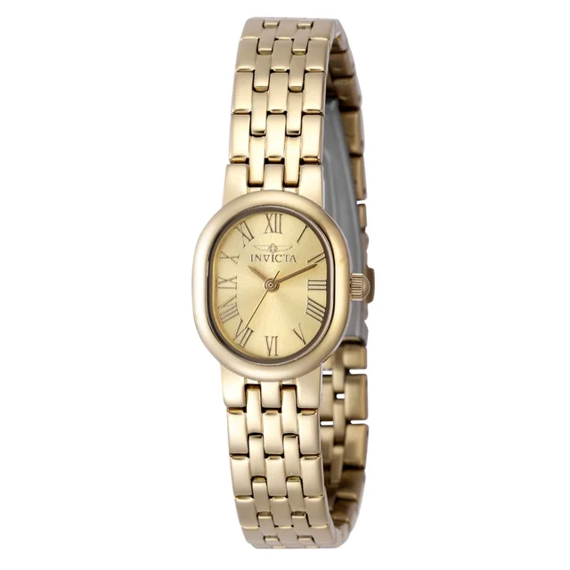 Invicta Open Box Angel Watch - 20mm, Gold (AIC-48139) kol saati