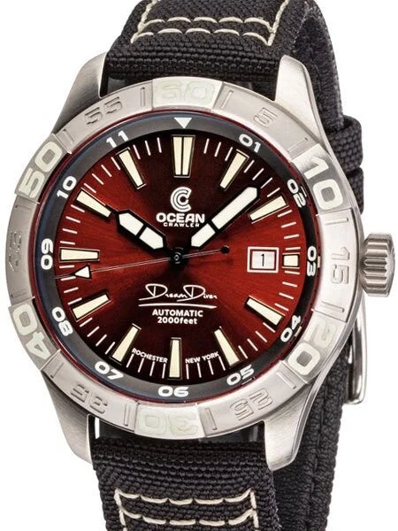 Ocean Crawler Dream Diver Swiss Automatic Watch with Domed AR Sapphire Crystal #CD-720 kol