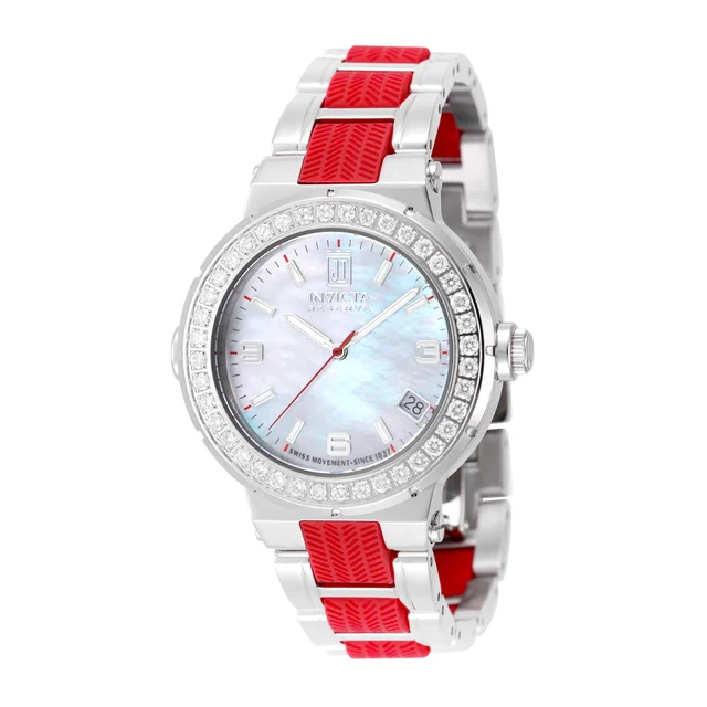 Invicta Auraglyph 1.4 CT LG Diamond Watch - 36mm, Red, Steel (51353) kol saati