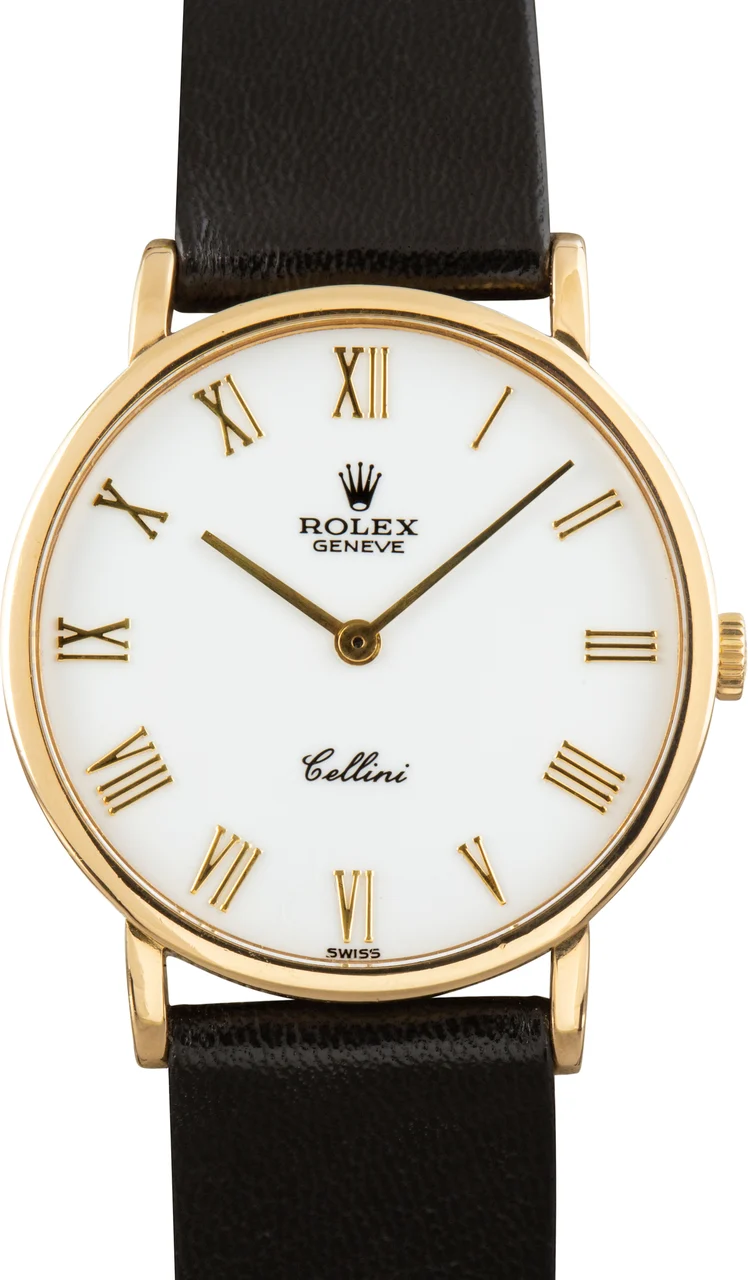 Rolex Manual-winding gentleman’s with diamond set dial, “Cellini”, Reference 5112 32 mm kol saati