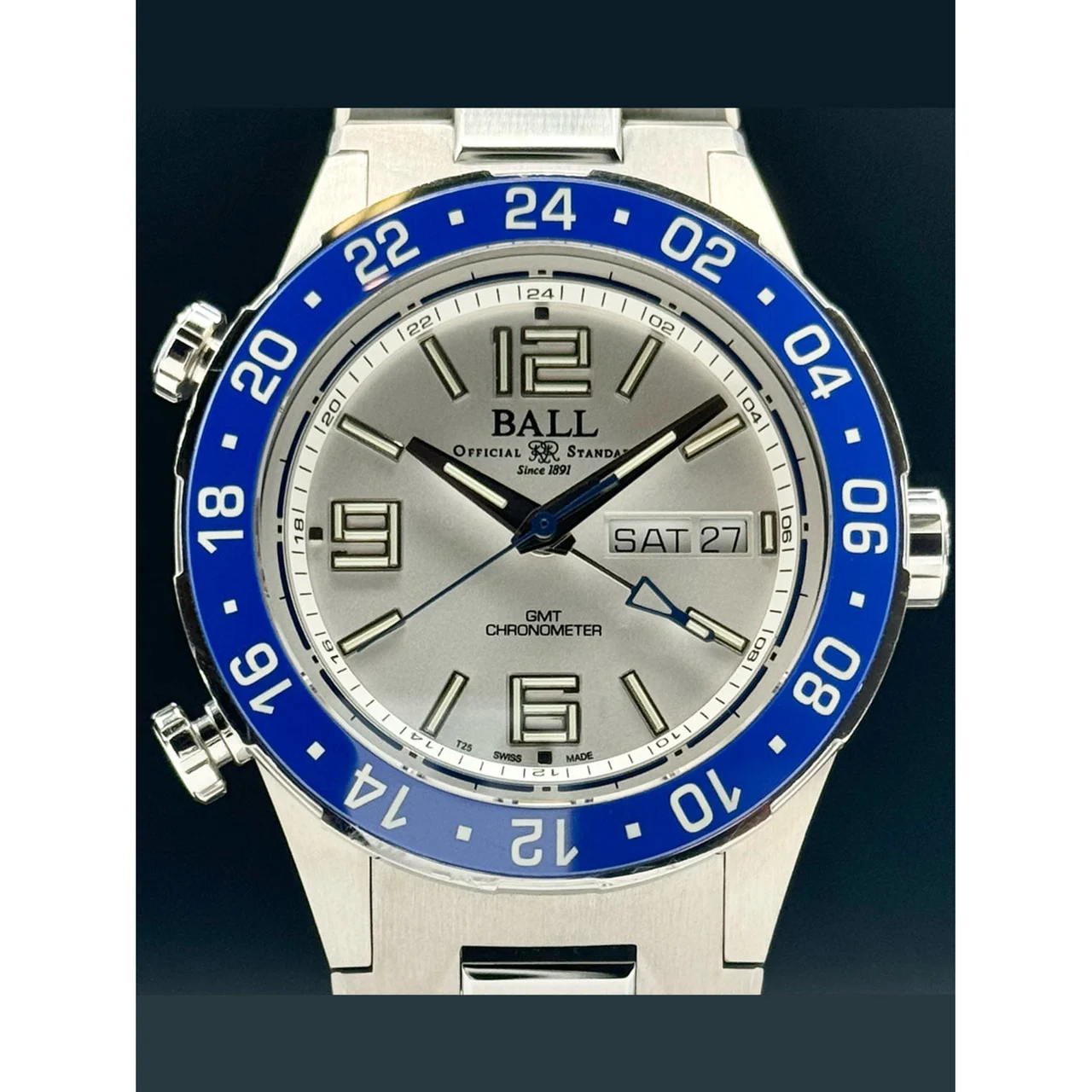 Ball Roadmaster Marine GMT White Dial 210000073032 40 mm kol saati