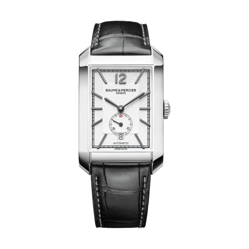 Baume Et Mercier Hampton 10528 Automatic 48mm - Silver on Leather Strap M0A10528 48 mm kol saati