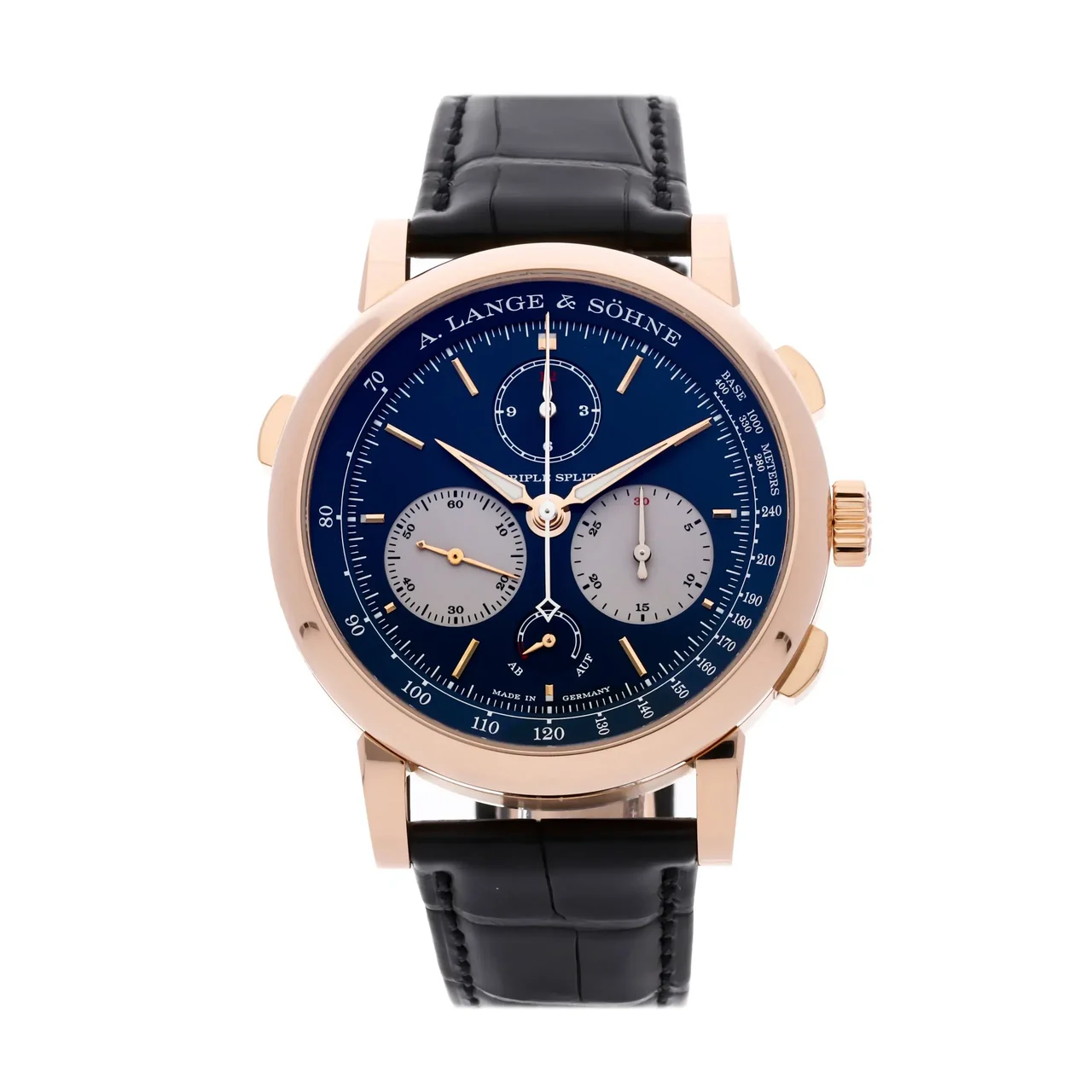 A. Lange & Sohne Lange & Söhne Saxonia 424.037 43MM Rose Gold Triple Split A. Lange & Söhne Saxonia 424.037 43MM Rose Gold Triple Split 43 mm kol saati