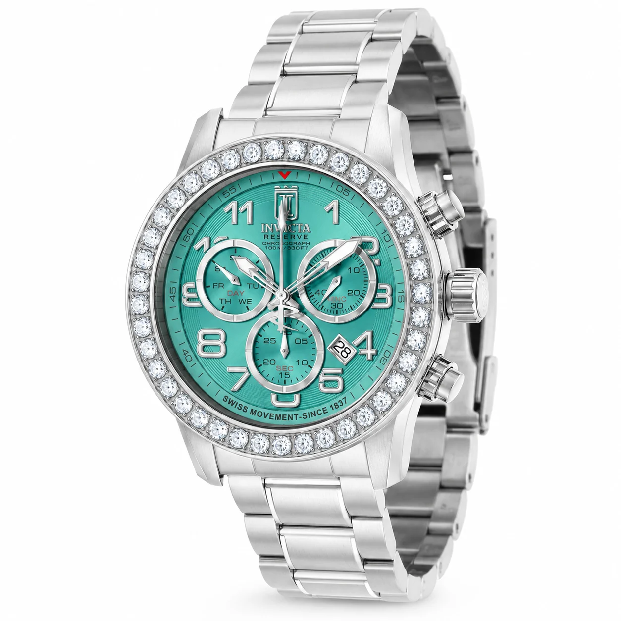 Invicta Omnyx 4 CT LG Diamond Swiss Ronda Z60 Caliber Watch - 48mm, Steel (51267) 48 mm kol saati