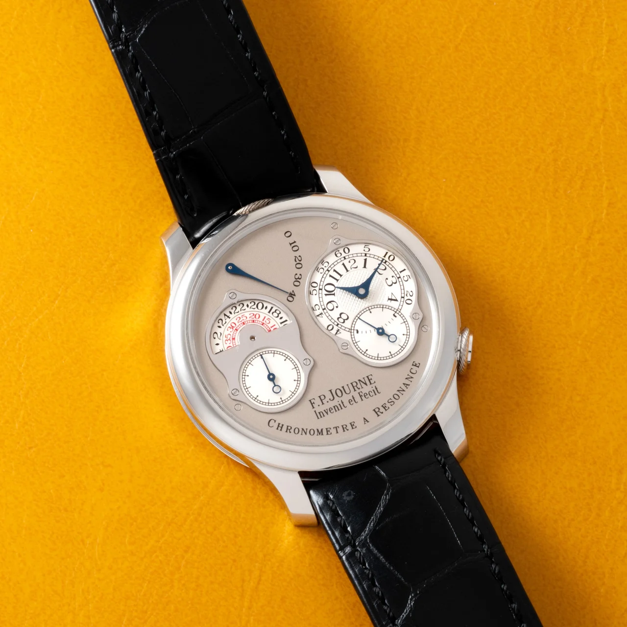 F.P. Journe Chronomètre À Résonance 40992394 38 mm kol saati