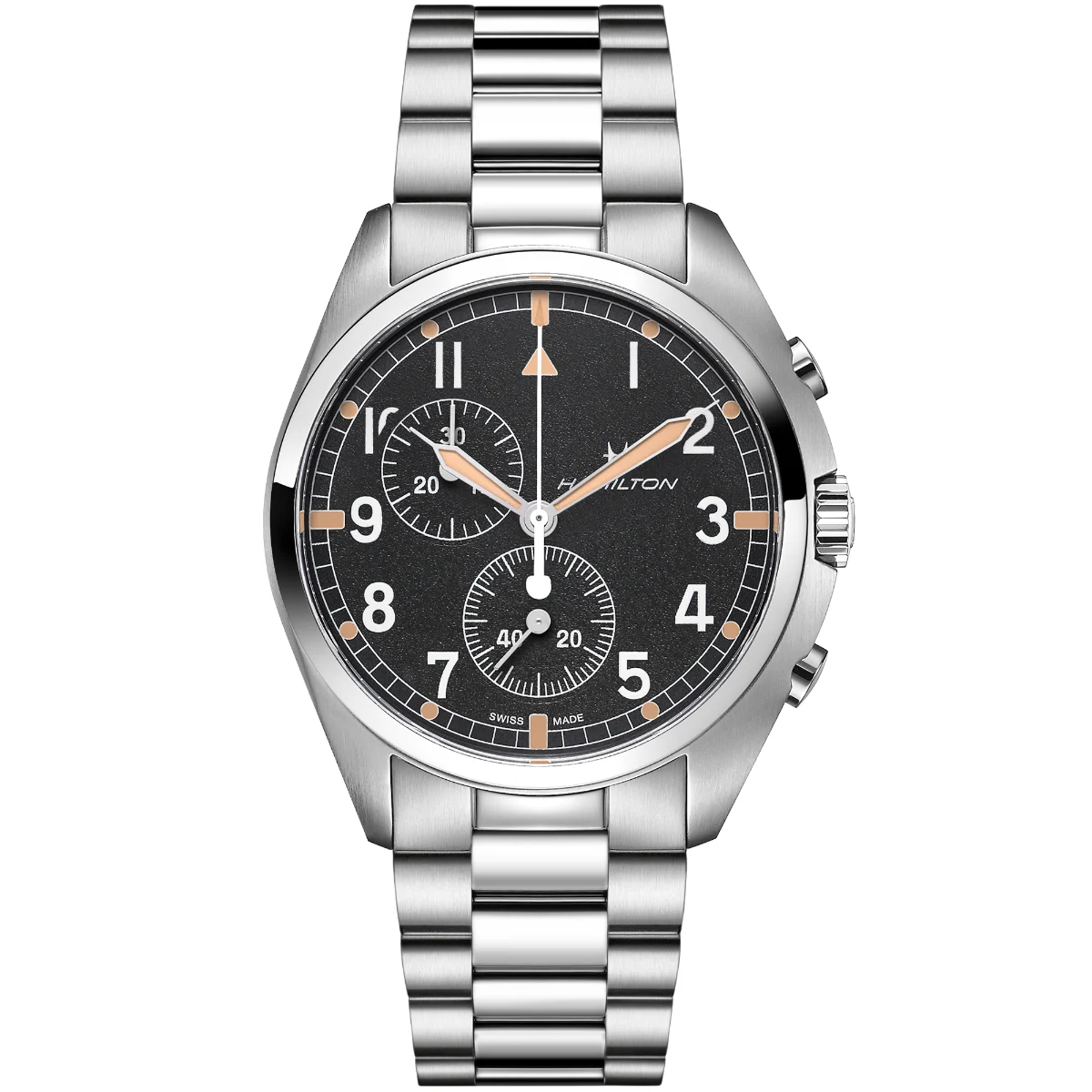 Hamilton Khaki Aviation Pilot Pioneer Chrono Quartz H76522131 41 mm kol saati