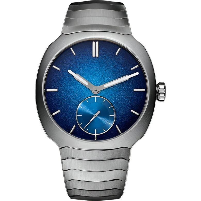 H. Moser & Cie. - Moser & Cie. Streamliner Small Seconds Blue Enamel 6500-1200 39 mm kol saati