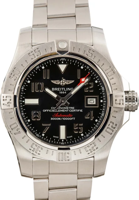 Breitling Avenger II Seawolf Black Arabic Dial A17331101B2A1 kol saati