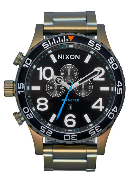 Nixon US Chrono - Black Sunray / Surplus A1389-5092-00 kol saati