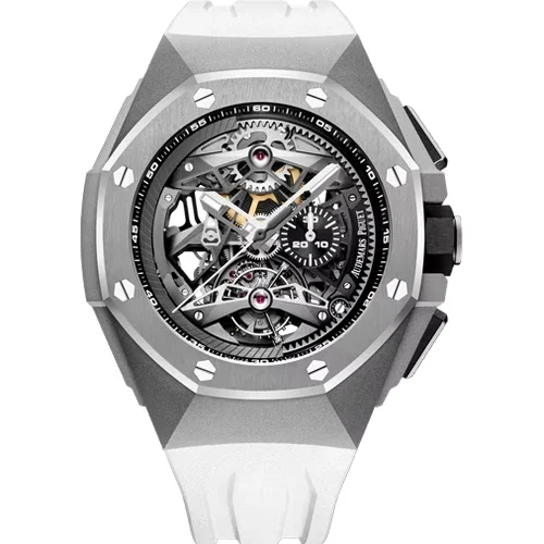 Audemars Piguet Tourbillon Chronograph Openworked Selfwinding 26587TI.OO.D010CA.01 kol saa