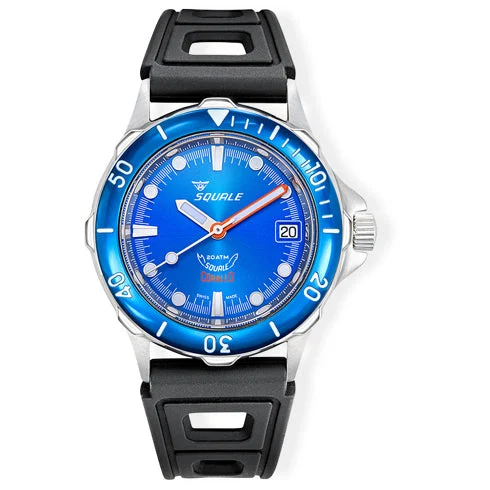 Squale Corallo 2008 Blue CORALBLBL.RBK 44 mm kol saati