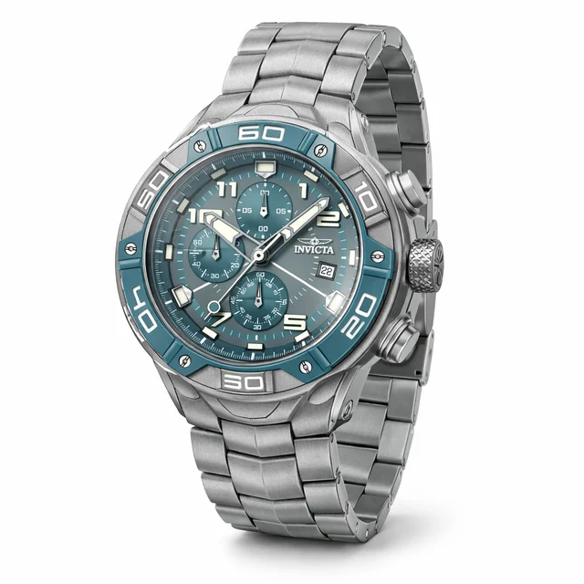 Invicta Speedway Elite Watch - 50mm. Shot-blast. Titanium (49881) kol saati