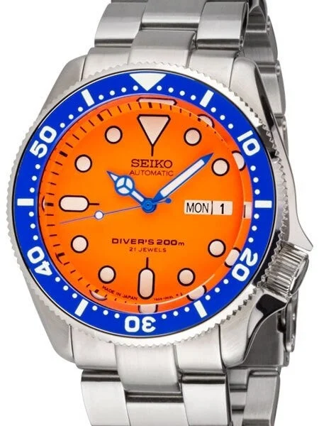 Seiko Custom SKX011-X1 Special Island Watch Edition Divers Watch #SKX011-X1 kol saati