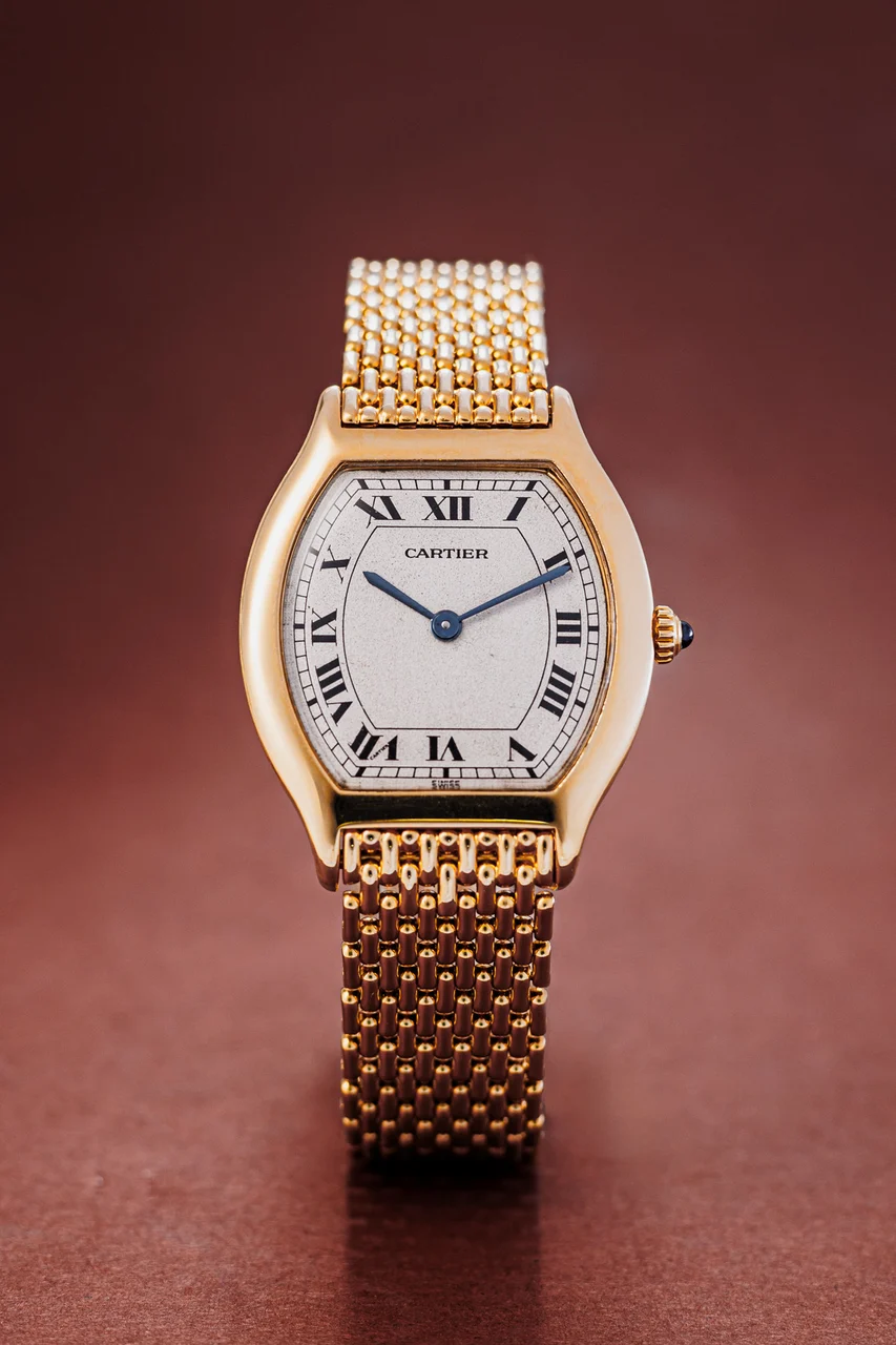 Cartier Tortue 18k Ref. GM 28 mm kol saati
