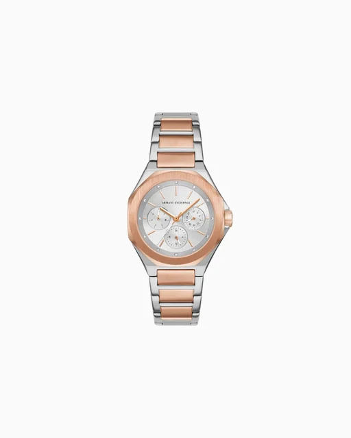 Armani Exchange Multifunction Two-Tone Stainless Steel Watch AX4623 kol saati
