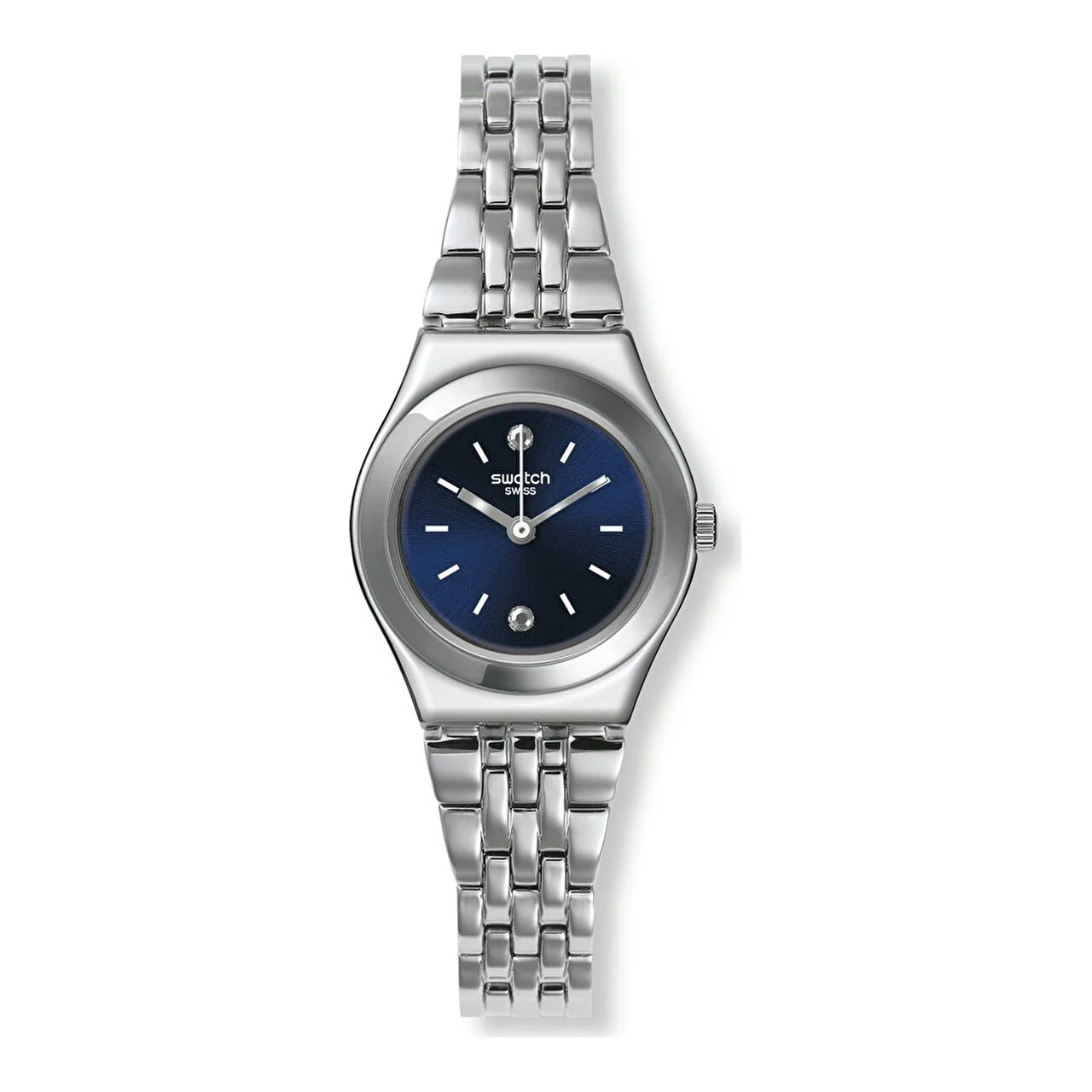 Swatch Irony Slone Paslanmaz Çelik YSS288G Quartz Mavi Saat 25 mm kol saati