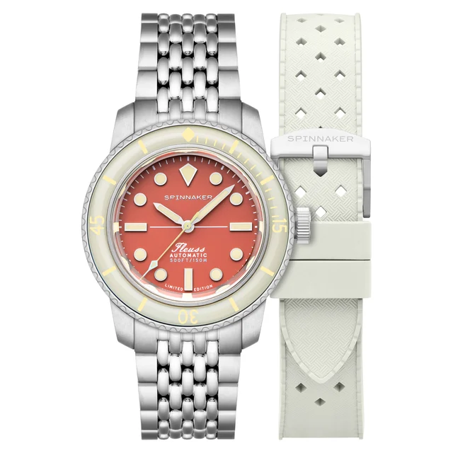 Fleuss 40 Automatic Coral Red SP-5133-77 kol saati