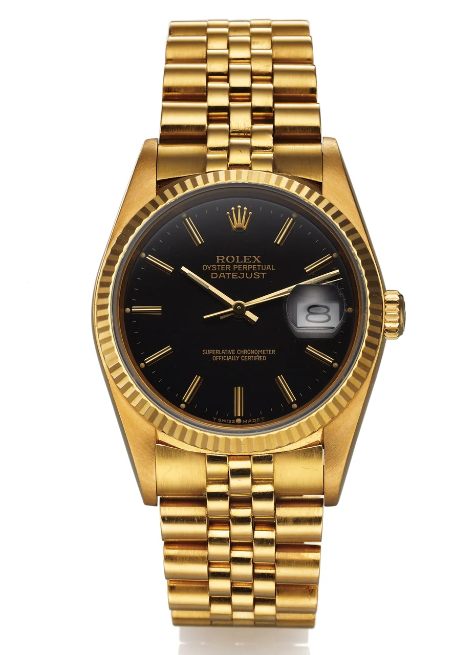 Rolex Yellow Gold Datejust. 16018 36 mm kol saati