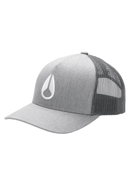 Nixon US Iconed Trucker Hat - Heather Gray C1862-070-00 kol saati