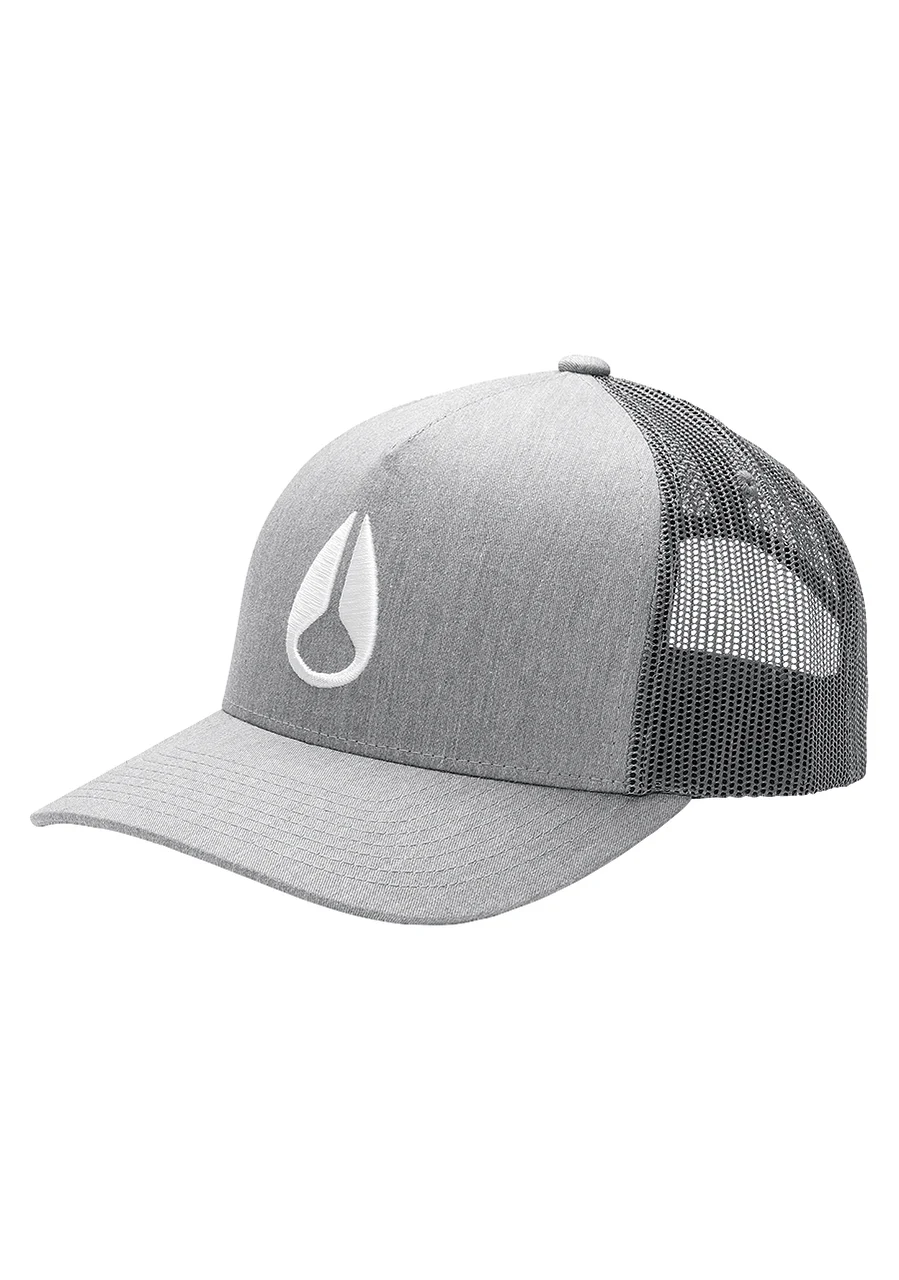 Nixon US Iconed Trucker Hat - Heather Gray C1862-070-00 kol saati