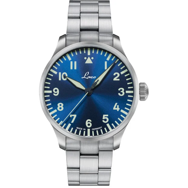 Laco Pilot Watches Basic Augsburg Blaue Stunde 39 MB 862102.2.MB 39 mm kol saati